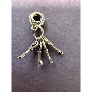 Keys of Love 925 Charm For Charm Bracelet or Necklace
